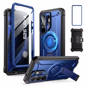 Supcase Unicorn Beetle Pro Mag MagSafe 2-komplektne ümbris Samsung Galaxy S26 Ultra jaoks - must ja tumesinine