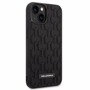 Karl Lagerfeld 3D monogrammiga ümbris iPhone 14 Plus'ile - must