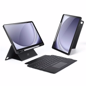 Dux Ducis "DK Series" Juhtmevaba klaviatuur Samsung X210 / X216 / X218 Tab A9 Plus 11 Must