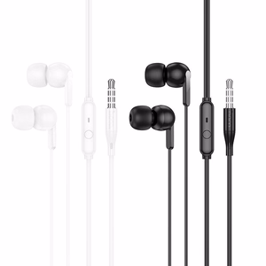 HOCO wire kõrvaklapid Jack 3,5 mm with microphone M124 valge