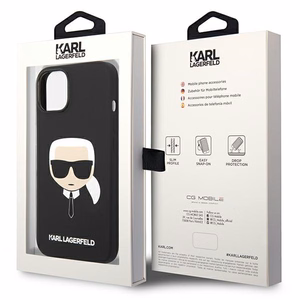 Karl Lagerfeld KLHCP14MSLKHBK iPhone 14 Plus 6.7 "hardcase must / must Silicone Karl`s Head