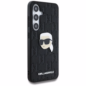 Ümbris Karl Lagerfeld Leather Monogram Pin Logo Karl Head Samsung Galaxy S25 Plus must