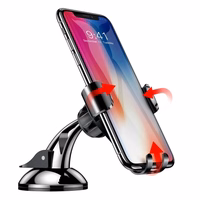 Autohoidik Baseus "Osculum" hõbedane (mitte-magnetiline / kleepuv alus)