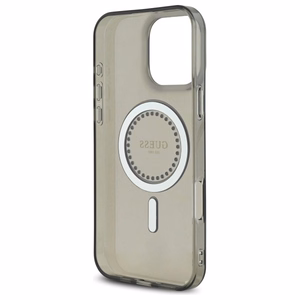 Guess IML Rhinestones MagSafe Ümbris jaoks iPhone 16 Pro Max - Must