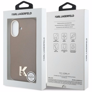Karl Lagerfeld Karl Head Logo MagSafe Ümbris for iPhone 17 - pruun