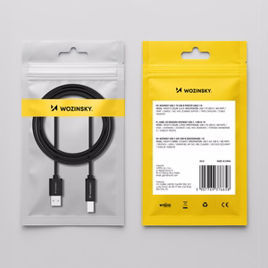 Wozinsky WKDDY3S USB-B - USB-A 480Mb/s Kaabel 2m - must