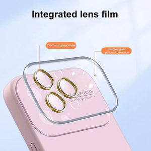 Soft Silicone Lens Ümbris jaoks Iphone 13 Pro Max light roosa