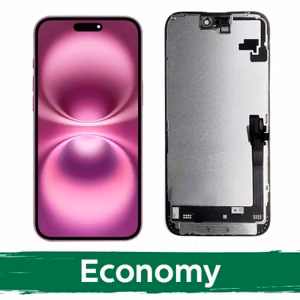 LCD ekraan ühilduv iPhone 16 Plus must (INCELL / Economy) /*Removable IC*/