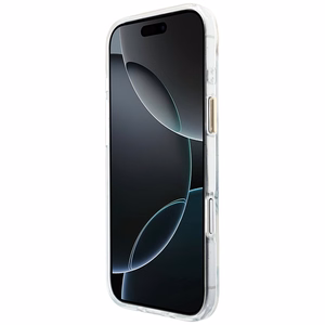 Guess IML Script Metal MagSafe Ümbris for iPhone Air - Clear