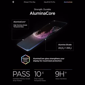 Spigen Glas.TR EZ Fit Pro Karastatud klaas jaoks iPhone 16 Pro Max / 17 Pro Max - Läbipaistev