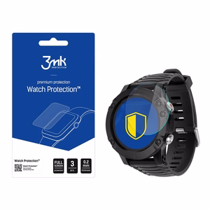 Kruger&Matz Activity Black – 3mk Watch Protection FlexibleGlass nutikella ekraanikaitse