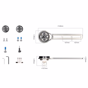 Rockbros FK-307T titaanisulamist rattakompuutri hoidik – titaan