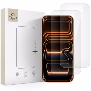Tech-Protect Glass Fit+ 2-pack karastatud klaas jaoks iPhone 16 Pro Max / 17 Pro Max - läbipaistev
