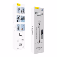 Blavec Selfie Stick Aluminium Fusion P-08 tripod + remote control + 1 lamp 2,2 metres (SSFP08-TR1LB22) must