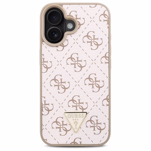 Guess New 4G Triangle Ümbris jaoks iPhone 16 Plus - valge
