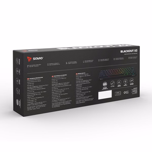 SAVIO BLACKOUT X2 mehaaniline klaviatuur OUTEMU Red, Hot Swap