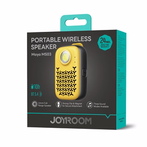 Joyroom Maya JR-MS03 portable Bluetooth speaker with built-in flashlight, resistant - kollane