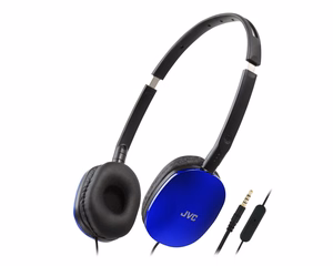 JVC HA-S160M-AU kõrvaklapid/peakomplekt juhtmega peapael kõnedeks/muusikaks sinised