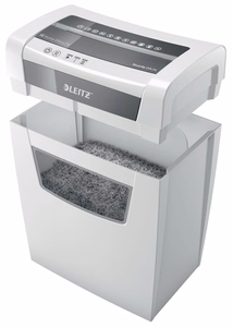 Leitz IQ Home Office P-4 paberipurustaja, tükeldav lõige, 22 cm, valge