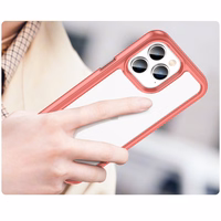 Outer Space Case iPhone 14 Pro Max kõvakate geelraamiga punane