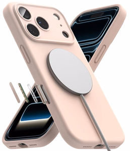 Ringke Silicone MagSafe ümbris iPhone 18 Pro Maxile – roosa