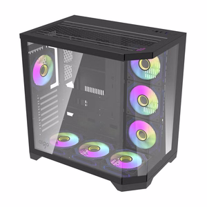 Darflash FT418 PRO computer ümbris + 7 aRGB fans (must)