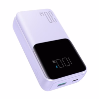Joyroom JR-PBC06 mini energiapank sisseehitatud USB-C / Lightning kaablitega 30W 10000mAh - lilla