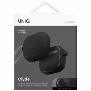 Uniq Clyde Lock Ümbris jaoks AirPods 4 - Must