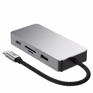 Tech-Protect HB05 HUB 9in1 USB-C + USB2.0 + USB3.0 + HDMI 4K 60HZ + SD / TF + PD100W + RJ45 adapter - hall