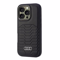 Audi Synthetic Leather MagSafe iPhone 16 Pro 6.3" must/must hardcase AU-TPUPCMIP16P-GT/D3-BK