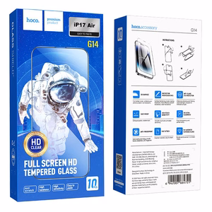 Karastatud klaas to iPhone 17 AIR Hoco HD 5D Guardian shield 10 pcs G14 must