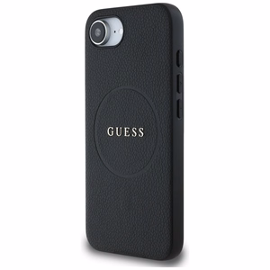 Guess PU Grained Classic Logo ümbris with MagSafe jaoks iPhone 16e - must