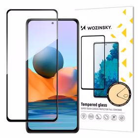 Wozinsky Super Durable Full Glue Full Screen Tempered Glass with Frame Case Friendly Xiaomi Redmi Note 12 Pro+ / Note 12 Pro / Note 12 5G / Note 12 / Xiaomi Redmi Note 10 Pro / Xiaomi 12T / 12 T Pro / Mi 11i / Mi 11T / Mi 11T / Mi 11T Pro / POCO F3 / POCO X5 5G / POCO X5 5G