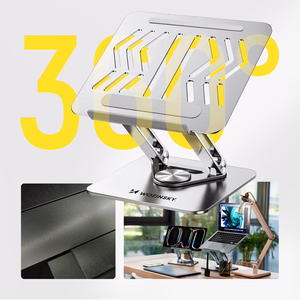 Wozinsky WRS-CPY84SS алюминиевая подставка для ноутбука и планшета + подставка для смартфона - серебристый
