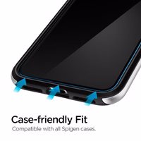 Spigen ALM Glas.tR Slim karastatud klaas iPhone 11 / XR jaoks - 2 tk.