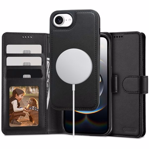 Tech-Protect Wallet MagSafe iPhone 16e Ümbris - Matte Must