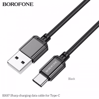 USB Kaabel Borofone "BX87" Must "Type-C" 100cm