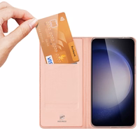 DUX DUCIS wallet ümbris SKIN PRO jaoks SAMSUNG S24 Plus rose