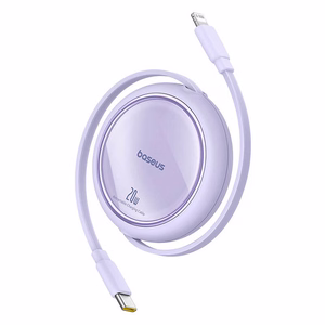 Кабель Baseus Free2Pull USB-C для Lightning 20W 1м (фиолетовый)