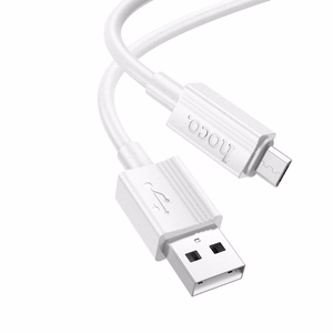 Кабель USB A на Micro USB Hoco 2,4A 1 m X107 белый