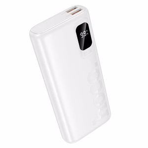 Hoco J158 Pro akupank, 10000 mAh, QC, PD, 2 A, 22,5 W, valge