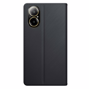 3mk Wallet Ümbris jaoks Realme C67 - must