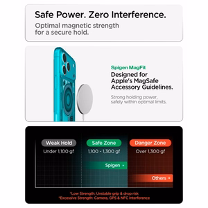Spigen Ultra Hybrid MagSafe ümbris iPhone 18 Pro / 17 Pro jaoks, helesinine