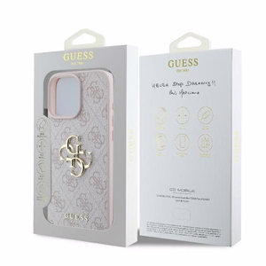 Guess 4G Big Logo Ümbris jaoks iPhone 16 Pro - Roosa