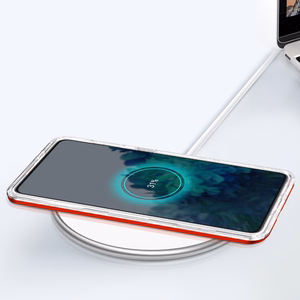 Чехол Clear 3in1 для Samsung Galaxy S23+ силиконовый с рамкой красный