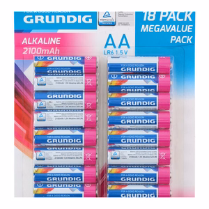 Grundig AA / LR6 1,5 V leelispatareid, 18 tk