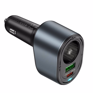 Автомобильное зарядное устройство Hoco USB A + USB C + прикуриватель PD QC3.0 3A 35W Z56 чёрное
