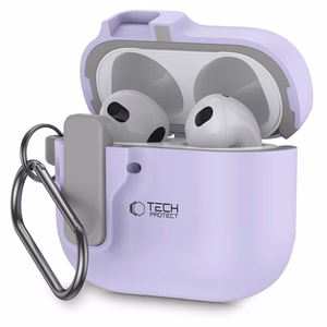 Tech-Protect Slim Hook Ümbris jaoks AirPods 4 - lilla