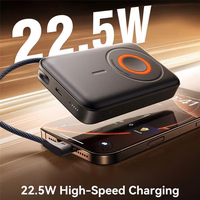 Akupank Joyroom "JR-PBM02 3in1" must 10000mAh (Juhtmevaba laadimine 15W)