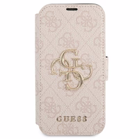 Guess GUBKP13X4GMGPI iPhone 13 Pro Max 6.7" roosa/roosa book 4G Big Metal Logo